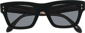 Tinted Rectangle-Frame Sunglasses-AD