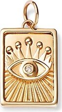 Moon & Meadow Charm Collection 14K Yellow Gold Diamond Evil Eye Charm