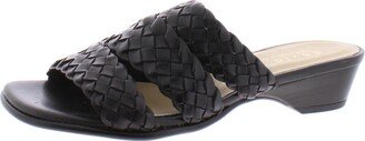 Adagio Womens Leather Dressy Slide Sandals