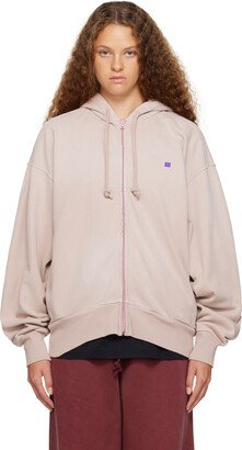 Beige Zip Hoodie