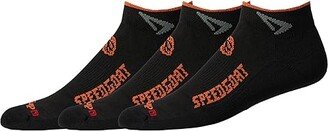 Drymax Lite Trail Running Speedgoat Mini Crew 3-Pack (Black/Foliage Green/Orange) Crew Cut Socks Shoes