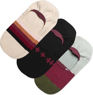 Boho Cozy No Show Socks 3 Pack