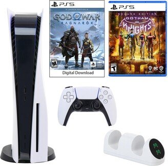 Playstation PS5 God of War Console with Charging Dock & Gotham Knights