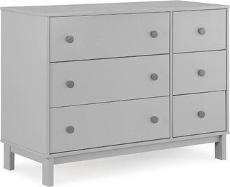 BabyGap by Delta Children Legacy 6 Drawer Dresser - Greenguard Gold Certified - Gray/Dark Gray