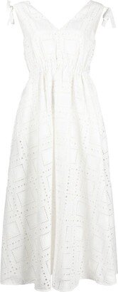 Cut-Out Detailed Sleeveless Midi Dress