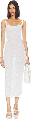 Elazer Butterfly Midi Dress