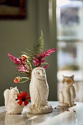 Winter White Creature Bud Vase-AA