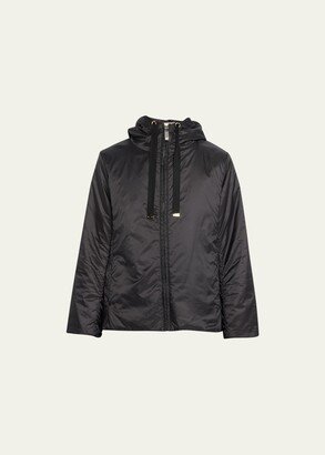 Greenh Hooded Quilted Jacket, Black