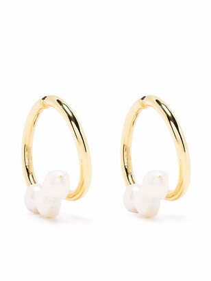 Leonie pearl-embellished earrings