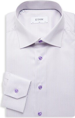 Slim Fit Striped Dress Shirt