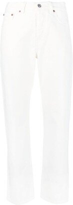 Straight-Leg Cotton Jeans-AA