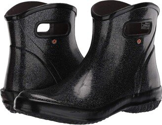 Rain Boots Ankle Glitter (Black) Women's Shoes