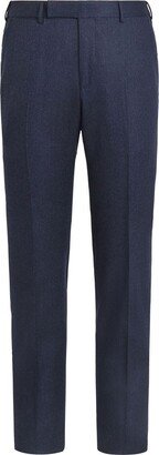 Wool Flannel Tailored Trousers