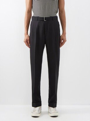 Luigi Belted Wool Trousers