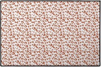 Door Mats: Leopard Print - Terracotta Door Mat, Brown