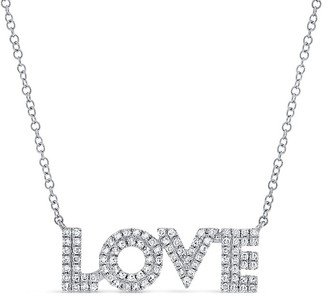 Sabrina Designs 14K 0.27 Ct. Tw. Diamond Love Necklace