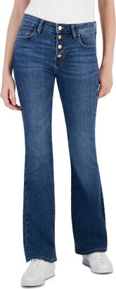 Juniors' Button-Fly Flare-Leg Jeans