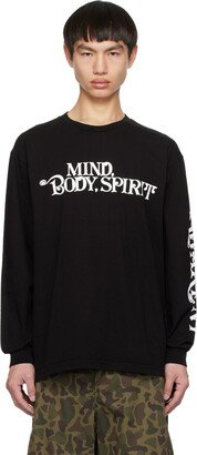 Black 'Mind Body Spirit' Long Sleeve T-Shirt