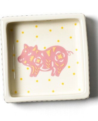 Chinese Zodiac Pig Small Square Trinket Bowl