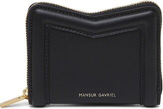 M Compact Leather Zip Card Case