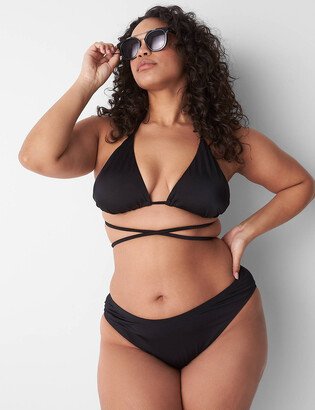 No-Wire Triangle Wrap Swim Bikini Top