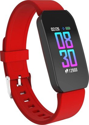 Itouch Unisex Red Silicone Strap Active Smartwatch 44mm