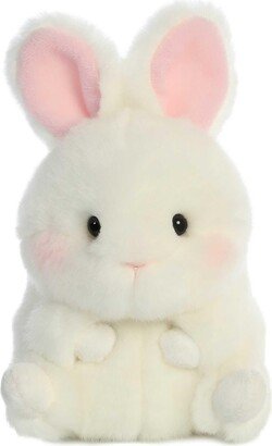 Mini Bunbun Bunny Rolly Pet Round Plush Toy White 5