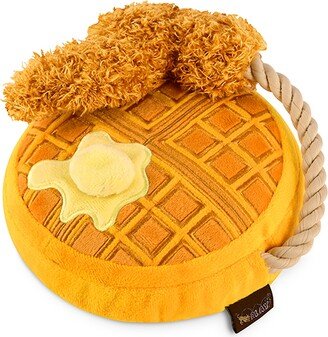 Barking Brunch Chicken & Woffles Plush Dog Toy