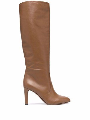Knee-High Leather Boots-AF