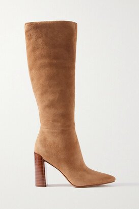 Pilar Suede Knee-high Boots - Brown