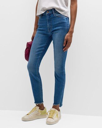 The Stunner Zip Ankle Step Fray Jeans