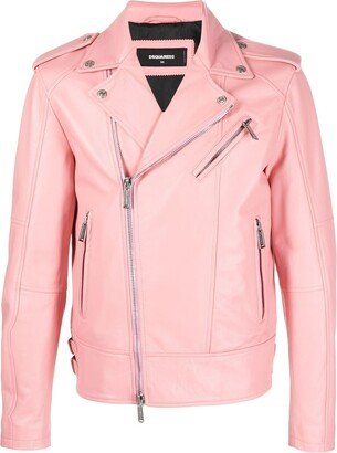 Leather Biker Jacket-AO