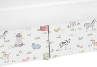 Boy or Girl Gender Neutral Unisex Baby Crib Bed Skirt Farm Animals