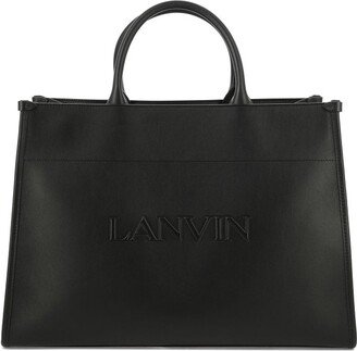 Logo Embossed Top Handle Bag-AH