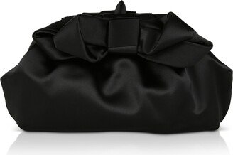 Woman's Briella Structured Bow Pouch Clutch Bag