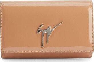 Cleopatra patent leather clutch bag