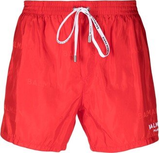 Logo-Print Swim Shorts-AH