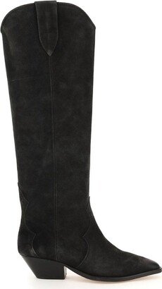 Pointed Toe Knee-Length Boots-AC