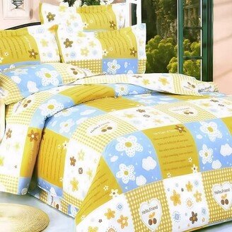 Yellow Countryside 100% Cotton 5PC Comforter Set