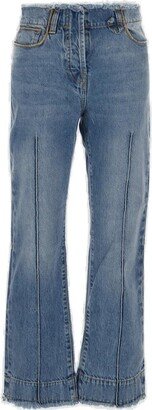 Frayed Cropped Jeans