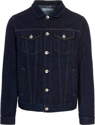 Buttoned Denim Jacket-AH