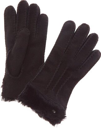 Exposed Shearling Gloves