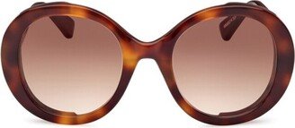 Round Frame Sunglasses-CC