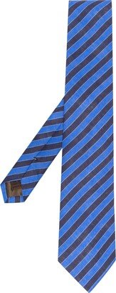 Stripe-Print Linen Tie