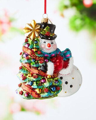 John Huras Snowman & Christmas Tree Ornament