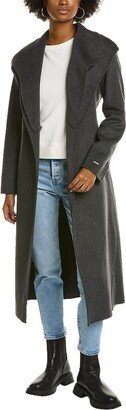 Elliot Wool-Blend Wrap Coat