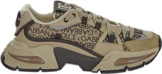 Dolce Gabbana Allover Logo Low-Top Sneakers