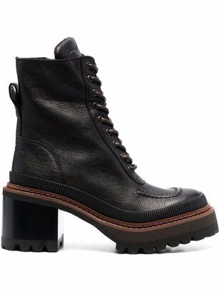 Lace-Up Combat Boots-AB