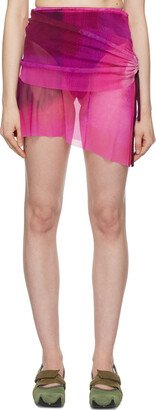 Pink Layered Miniskirt