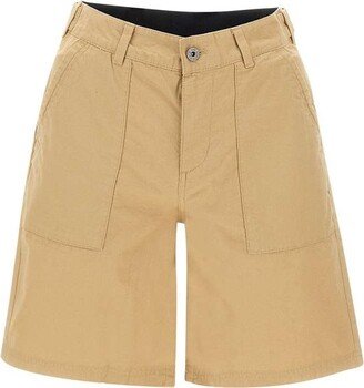 Logo Patch Belt-Looped Shorts